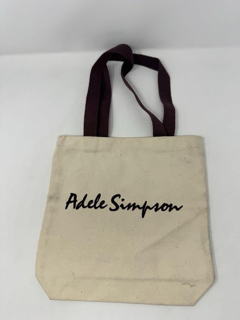 Vintage Adele Simpson Designer Canvas Tote Bag 11”x11”